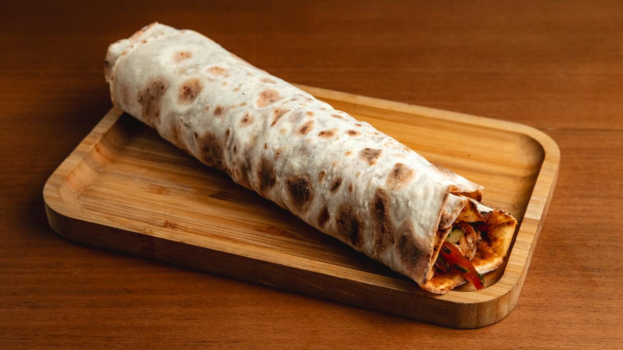 Wrap with chicken